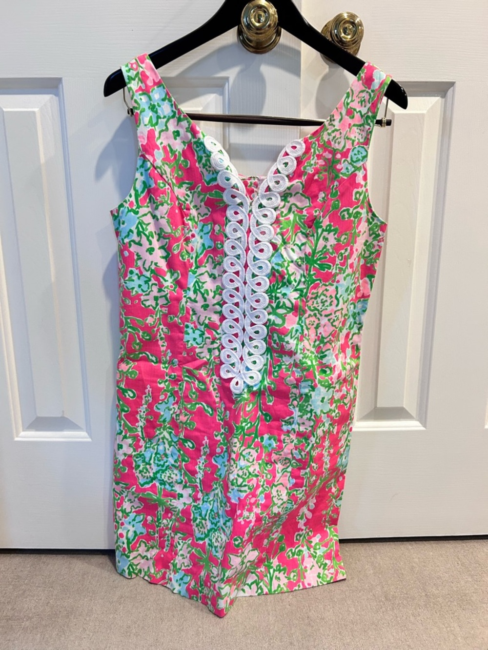 Lilly Pulitzer Pink, Green & White  Shift Dress - southern charm print